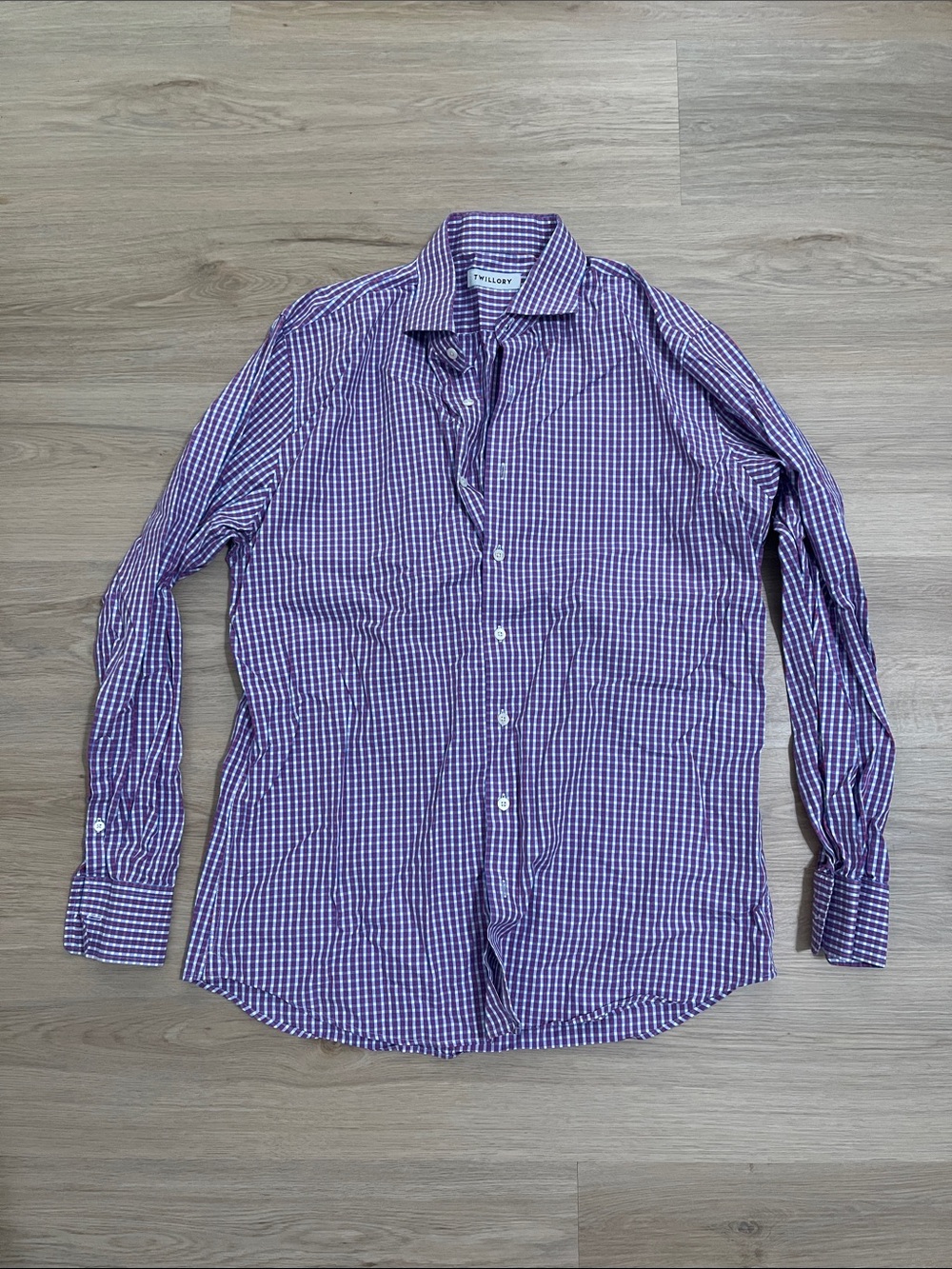 Vilebrequin Purple Gingham Button-Down Shirt